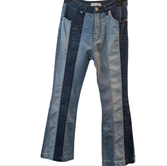 Habitual Kids Patchwork Panel Flare Jeans...Size 16 - Picture 4 of 8
